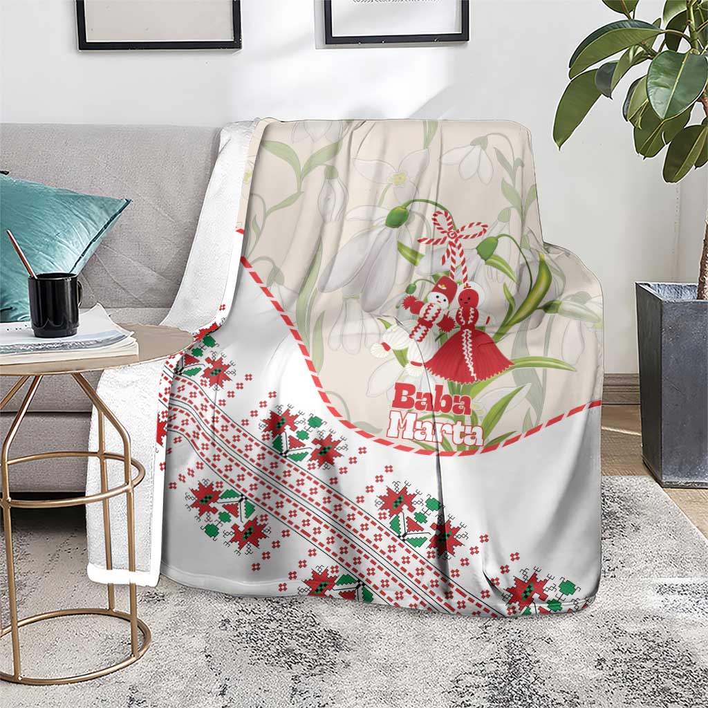 Baba Marta Bulgaria Blanket Martenitsa Snowdrop Shevitsa Folk Pattern