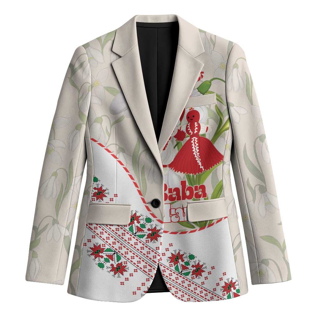Baba Marta Bulgaria Blazer Martenitsa Snowdrop Shevitsa Folk Pattern