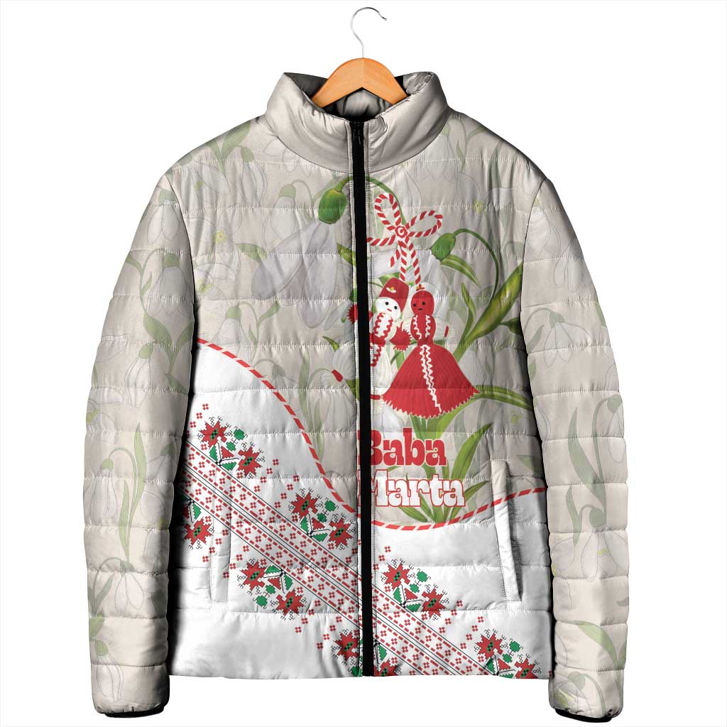 Baba Marta Bulgaria Padded Jacket Martenitsa Snowdrop Shevitsa Folk Pattern