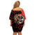 Canada National Aboriginal Day Family Matching Off Shoulder Short Dress and Hawaiian Shirt Indigenous Peoples Inuksuit With Dreamcatcher - Wonder Print Shop