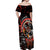 Canada National Aboriginal Day Off Shoulder Maxi Dress Indigenous Peoples Inuksuit With Dreamcatcher - Wonder Print Shop