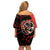 Canada National Aboriginal Day Off Shoulder Short Dress Indigenous Peoples Inuksuit With Dreamcatcher - Wonder Print Shop