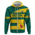 Custom Grenada Football Zip Hoodie Go Spice Boys Green Version