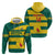 Custom Grenada Football Zip Hoodie Go Spice Boys Green Version