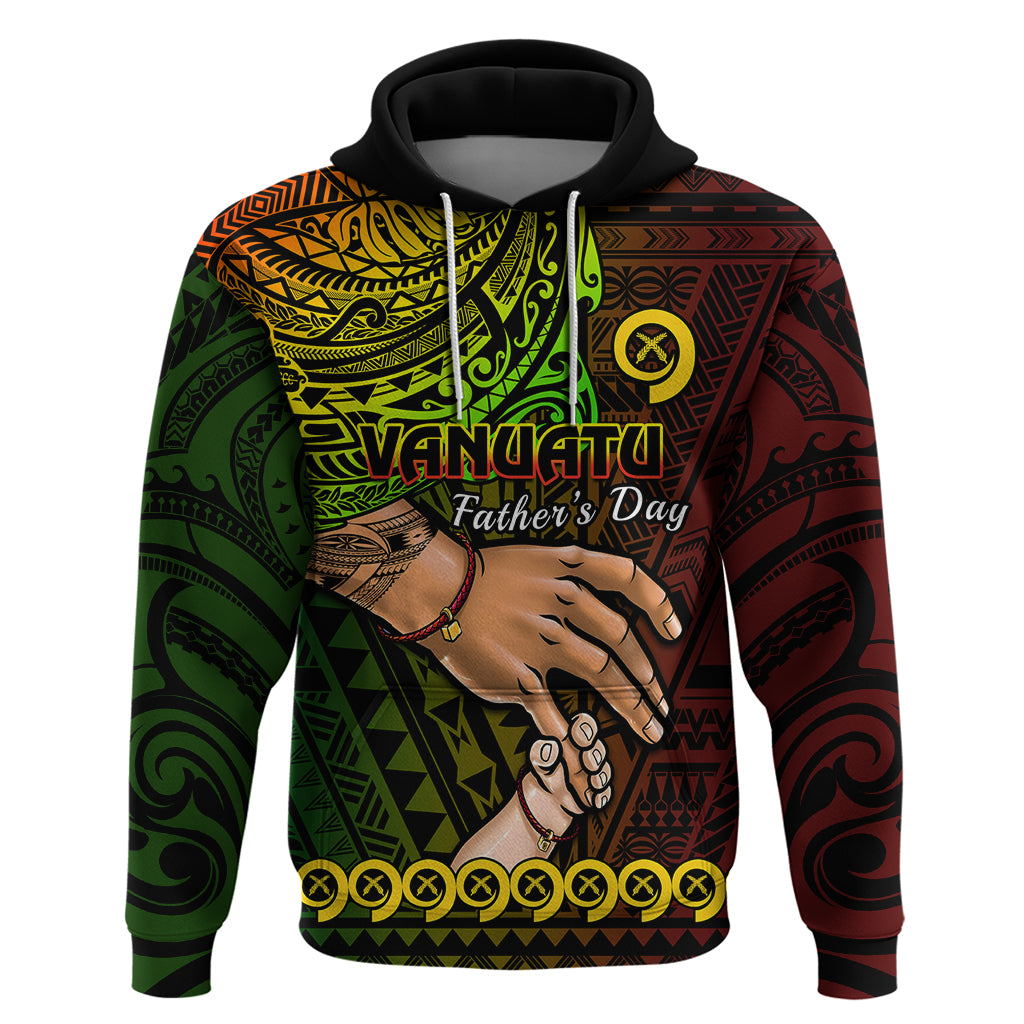 Polynesian Pride Father Day Vanuatu Hoodie I Love You Dad Reggae Version - Wonder Print Shop