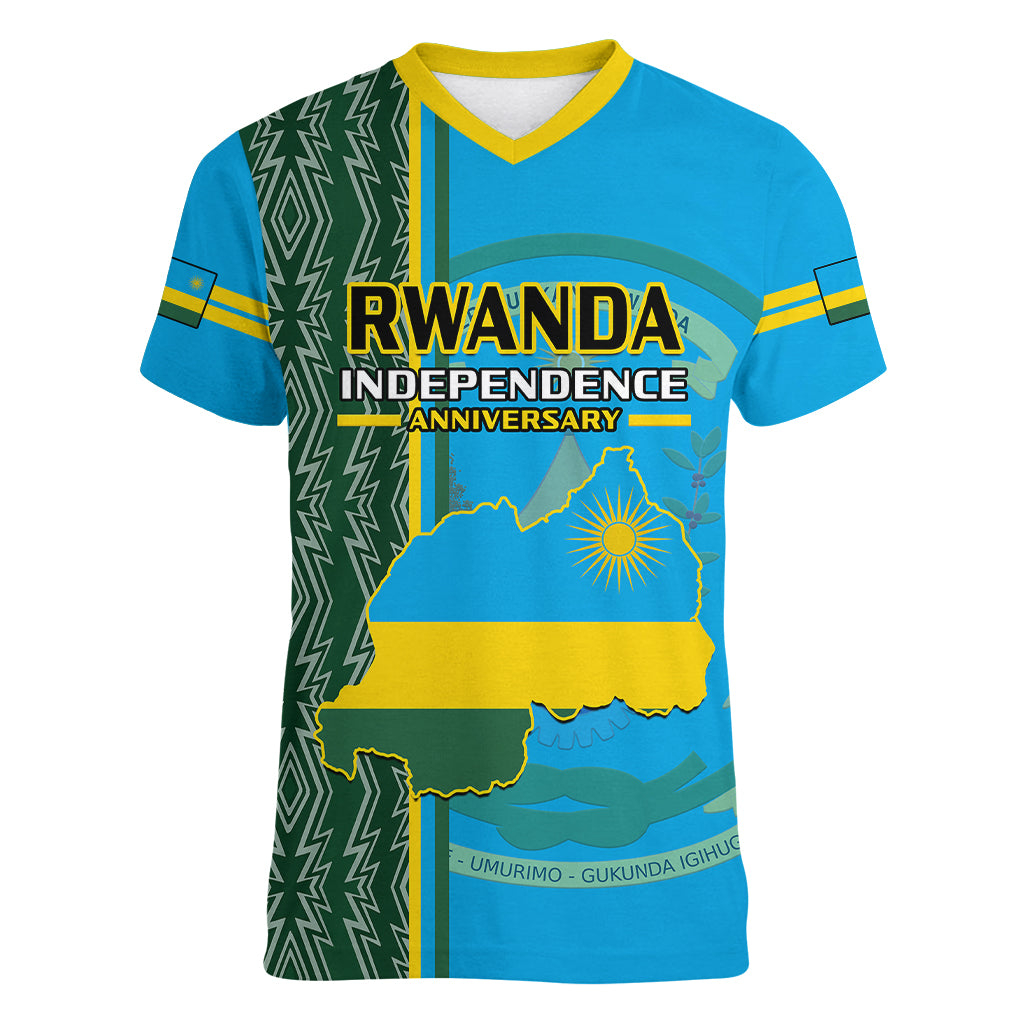 personalised-1-july-independence-day-rwanda-women-v-neck-t-shirt-african-imigongo-happy-61st-anniversary