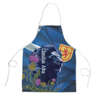 Cianalas Alba Scotland Apron Scottish Lion and Thistle Blue Version