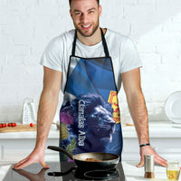 Cianalas Alba Scotland Apron Scottish Lion and Thistle Blue Version