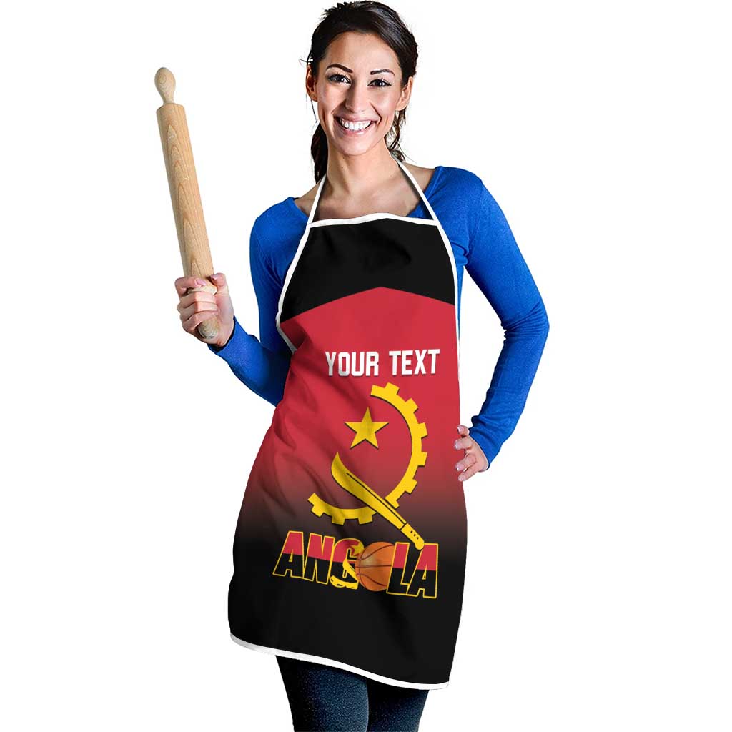 Angola Basketball Custom Apron Go Champions Angolan - Wonder Print Shop