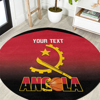 Angola Basketball Custom Round Carpet Go Champions Angolan - Wonder Print Shop