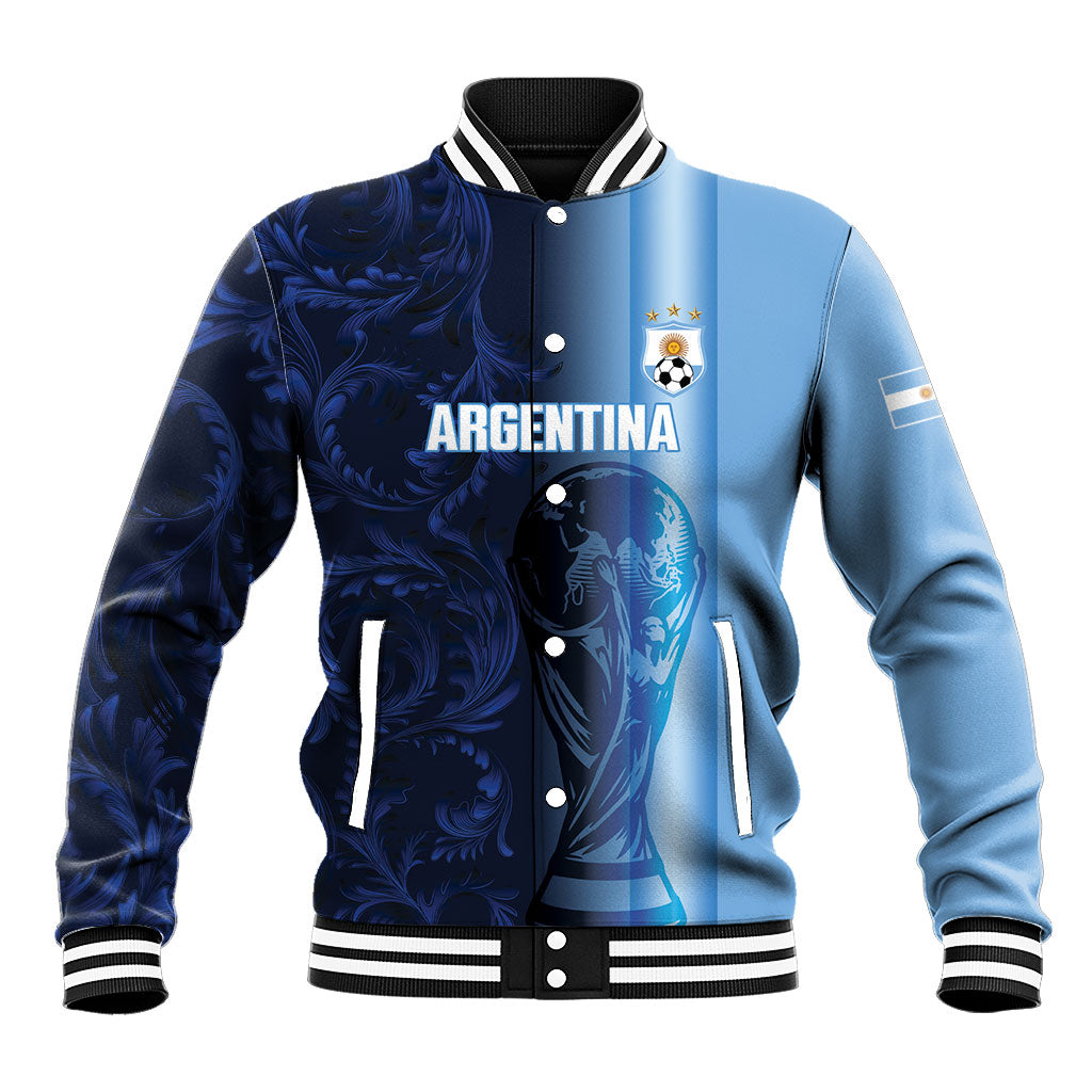 Custom Argentina World Football 2026 Baseball Jacket La Albiceleste 4th Champion Proud