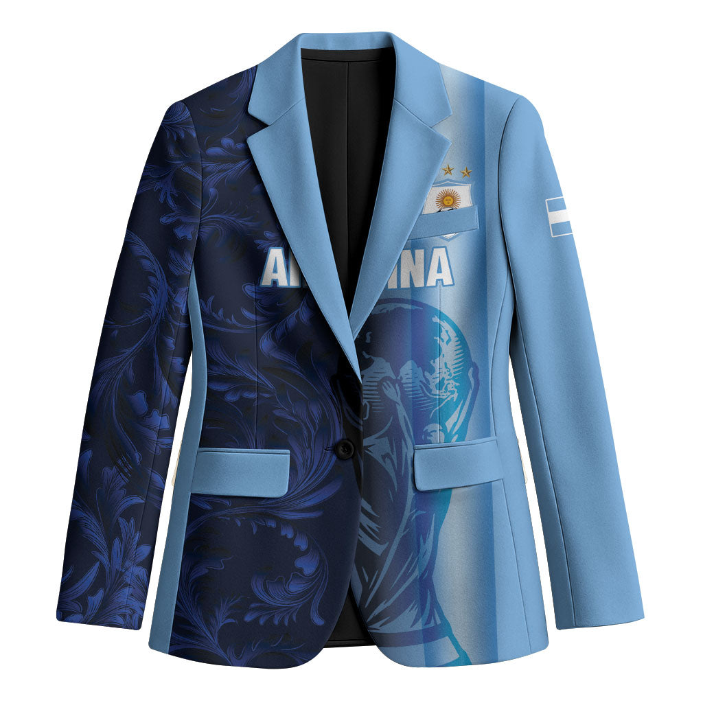 Custom Argentina World Football 2026 Blazer La Albiceleste 4th Champion Proud