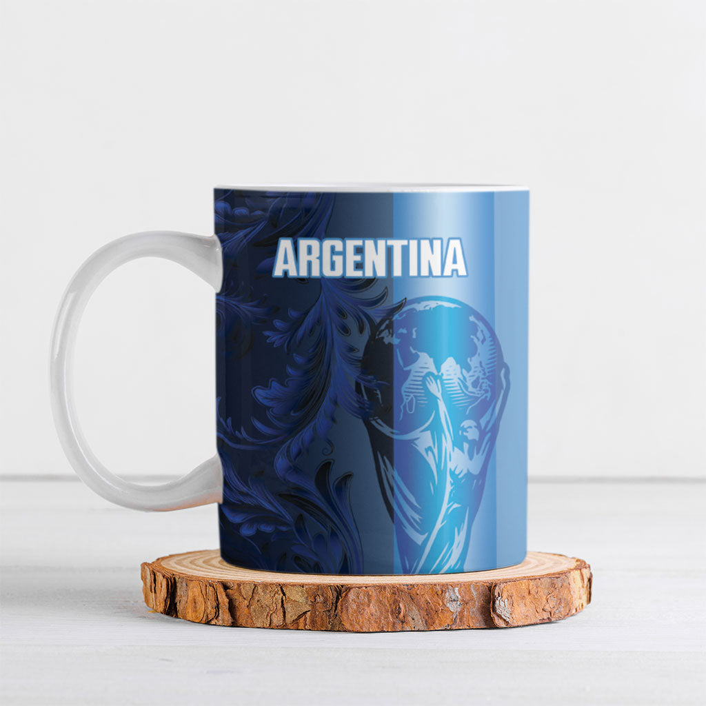 Custom Argentina World Football 2026 Ceramic Mug La Albiceleste 4th Champion Proud