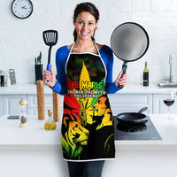 Jamaica Legend Bob Apron Lion With Cannabis Leaf Pattern - Wonder Print Shop