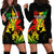 Jamaica Legend Bob Hoodie Dress Lion With Cannabis Leaf Pattern - Wonder Print Shop