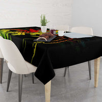 Jamaica Legend Bob Tablecloth Lion With Cannabis Leaf Pattern - Wonder Print Shop