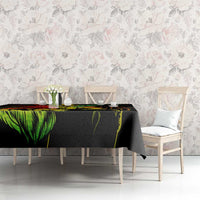 Jamaica Legend Bob Tablecloth Lion With Cannabis Leaf Pattern - Wonder Print Shop