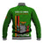 Zambia Independence Day Baseball Jacket Happy 59th Anniversary Kente Pattern - Wonder Print Shop