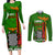 Zambia Independence Day Couples Matching Long Sleeve Bodycon Dress and Long Sleeve Button Shirts Happy 59th Anniversary Kente Pattern - Wonder Print Shop