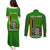 Zambia Independence Day Couples Matching Puletasi Dress and Long Sleeve Button Shirts Happy 59th Anniversary Kente Pattern - Wonder Print Shop