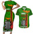 Zambia Independence Day Couples Matching Short Sleeve Bodycon Dress and Hawaiian Shirt Happy 59th Anniversary Kente Pattern - Wonder Print Shop