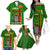 Zambia Independence Day Family Matching Off Shoulder Long Sleeve Dress and Hawaiian Shirt Happy 59th Anniversary Kente Pattern - Wonder Print Shop