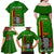 Zambia Independence Day Family Matching Off Shoulder Long Sleeve Dress and Hawaiian Shirt Happy 59th Anniversary Kente Pattern - Wonder Print Shop