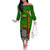 Zambia Independence Day Family Matching Off Shoulder Long Sleeve Dress and Hawaiian Shirt Happy 59th Anniversary Kente Pattern - Wonder Print Shop