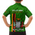 Zambia Independence Day Kid Hawaiian Shirt Happy 59th Anniversary Kente Pattern - Wonder Print Shop