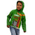 Zambia Independence Day Kid Hoodie Happy 59th Anniversary Kente Pattern - Wonder Print Shop