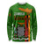 Zambia Independence Day Long Sleeve Shirt Happy 59th Anniversary Kente Pattern - Wonder Print Shop