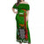 Zambia Independence Day Off Shoulder Maxi Dress Happy 59th Anniversary Kente Pattern - Wonder Print Shop