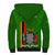 Zambia Independence Day Sherpa Hoodie Happy 59th Anniversary Kente Pattern - Wonder Print Shop