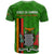 Zambia Independence Day T Shirt Happy 59th Anniversary Kente Pattern - Wonder Print Shop