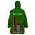 Zambia Independence Day Wearable Blanket Hoodie Happy 59th Anniversary Kente Pattern - Wonder Print Shop