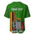 Personalised Zambia Independence Day Baseball Jersey Happy 59th Anniversary Kente Pattern - Wonder Print Shop