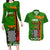 Personalised Zambia Independence Day Couples Matching Long Sleeve Bodycon Dress and Hawaiian Shirt Happy 59th Anniversary Kente Pattern - Wonder Print Shop