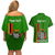 Personalised Zambia Independence Day Couples Matching Off Shoulder Short Dress and Hawaiian Shirt Happy 59th Anniversary Kente Pattern - Wonder Print Shop