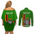 Personalised Zambia Independence Day Couples Matching Off Shoulder Short Dress and Long Sleeve Button Shirts Happy 59th Anniversary Kente Pattern - Wonder Print Shop