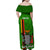 Personalised Zambia Independence Day Family Matching Off Shoulder Maxi Dress and Hawaiian Shirt Happy 59th Anniversary Kente Pattern - Wonder Print Shop