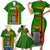 Personalised Zambia Independence Day Family Matching Short Sleeve Bodycon Dress and Hawaiian Shirt Happy 59th Anniversary Kente Pattern - Wonder Print Shop