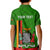 Personalised Zambia Independence Day Kid Polo Shirt Happy 59th Anniversary Kente Pattern - Wonder Print Shop