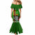 Personalised Zambia Independence Day Mermaid Dress Happy 59th Anniversary Kente Pattern - Wonder Print Shop