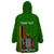 Personalised Zambia Independence Day Wearable Blanket Hoodie Happy 59th Anniversary Kente Pattern - Wonder Print Shop