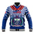 Samoa Rugby Baseball Jacket 2023 Go Manu Samoa With Ula Fala Style - Wonder Print Shop