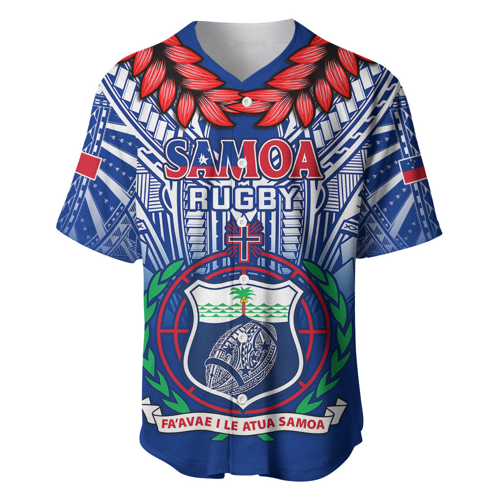 Samoa Rugby Baseball Jersey 2023 Go Manu Samoa With Ula Fala Style - Wonder Print Shop