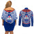 Samoa Rugby Couples Matching Off Shoulder Short Dress and Long Sleeve Button Shirts 2023 Go Manu Samoa With Ula Fala Style - Wonder Print Shop