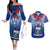 Samoa Rugby Couples Matching Off The Shoulder Long Sleeve Dress and Hawaiian Shirt 2023 Go Manu Samoa With Ula Fala Style - Wonder Print Shop