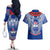 Samoa Rugby Couples Matching Off The Shoulder Long Sleeve Dress and Hawaiian Shirt 2023 Go Manu Samoa With Ula Fala Style - Wonder Print Shop