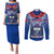 Samoa Rugby Couples Matching Puletasi Dress and Long Sleeve Button Shirts 2023 Go Manu Samoa With Ula Fala Style - Wonder Print Shop